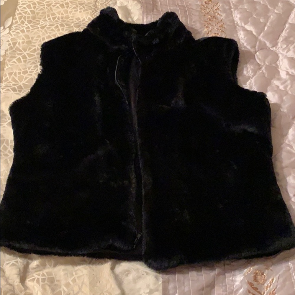 Soft Plush Black Vest